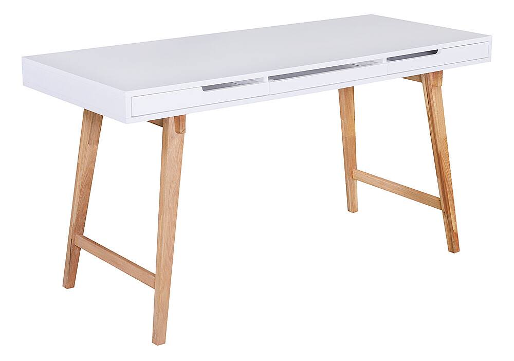 Left. Elle Decor - Giselle Writing Desk, French - White.