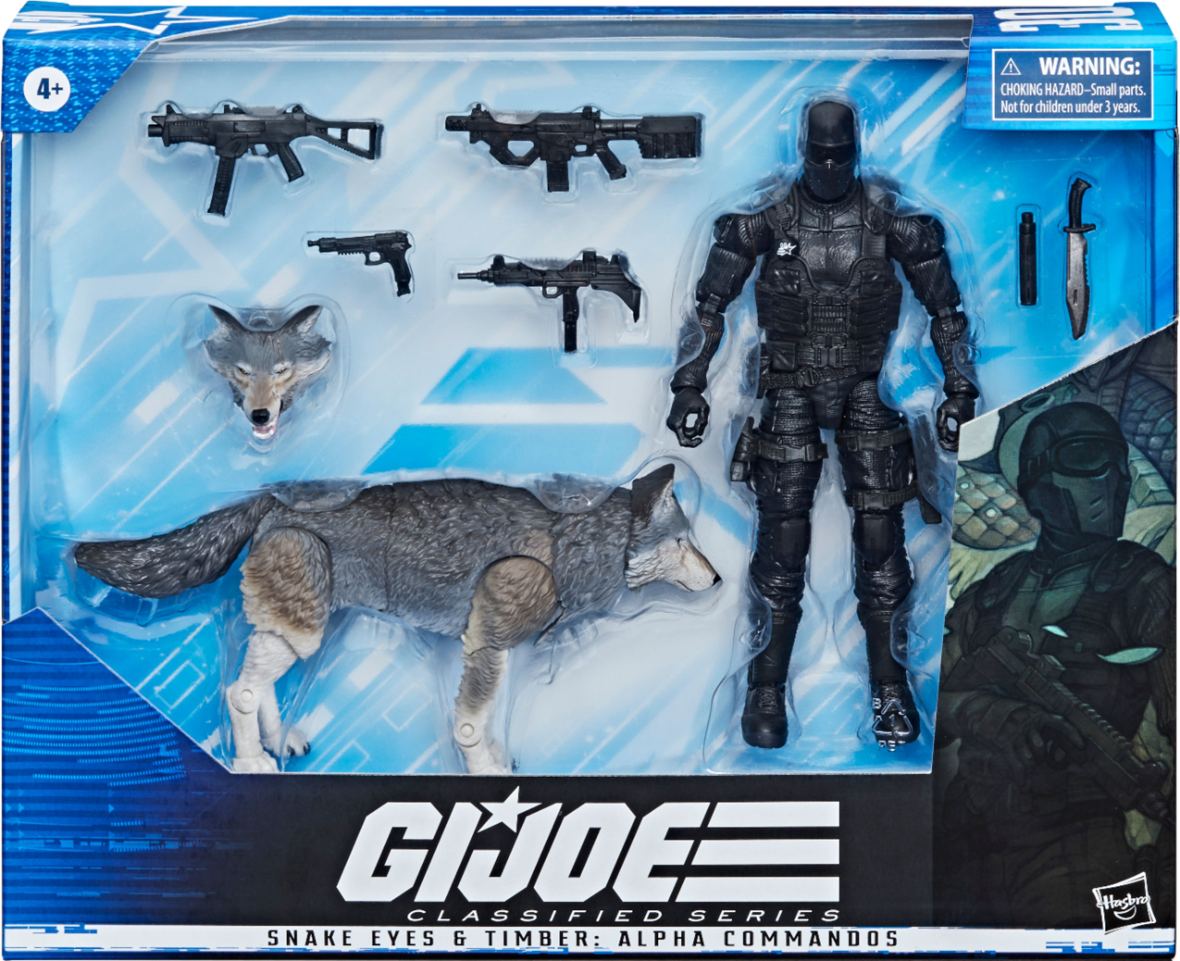 Angle View: Hasbro - Classified Series Snake Eyes & Timber: Alpha Commandos Action Figures