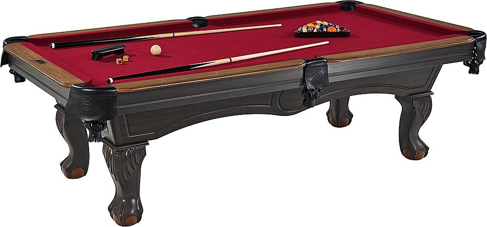 Angle View: Barrington - Arlington 100" Billiard Table - Brown