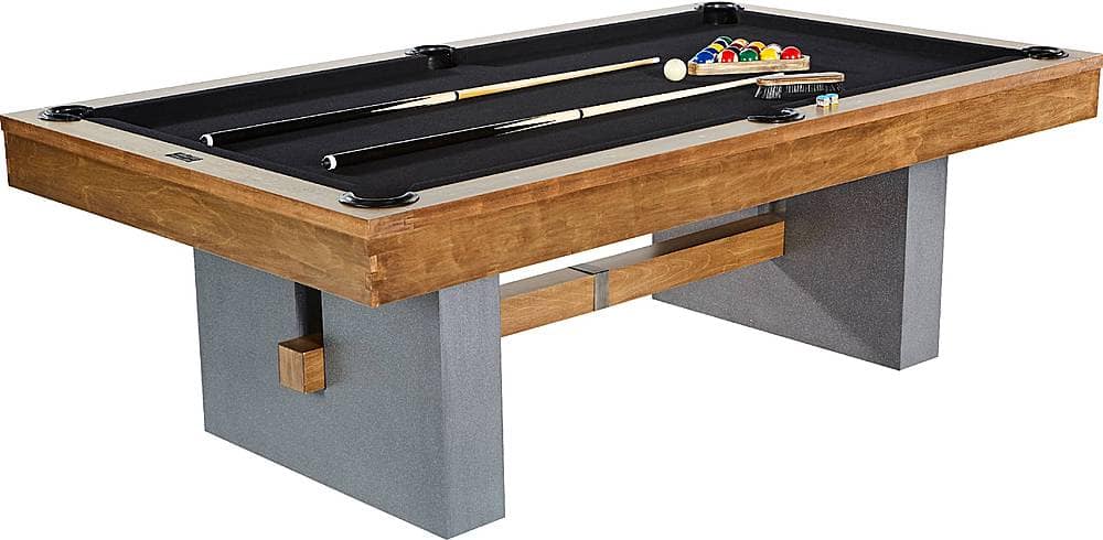 Angle View: Barrington - Urban Collection 8' Billiard Table - Black/Gray