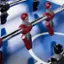 Alt View 13. Hall of Games - 56” Arcade Foosball Gaming Table Competition Size, Durable and Stylish with Tabletop Sports Soccer Balls, Family Game - Gray.