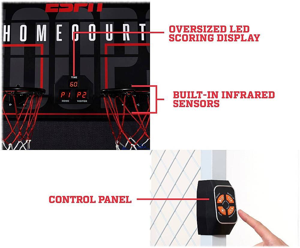 ESPN Space Saving 2Player Arcade Basketball Game BG135Y20006 Best Buy