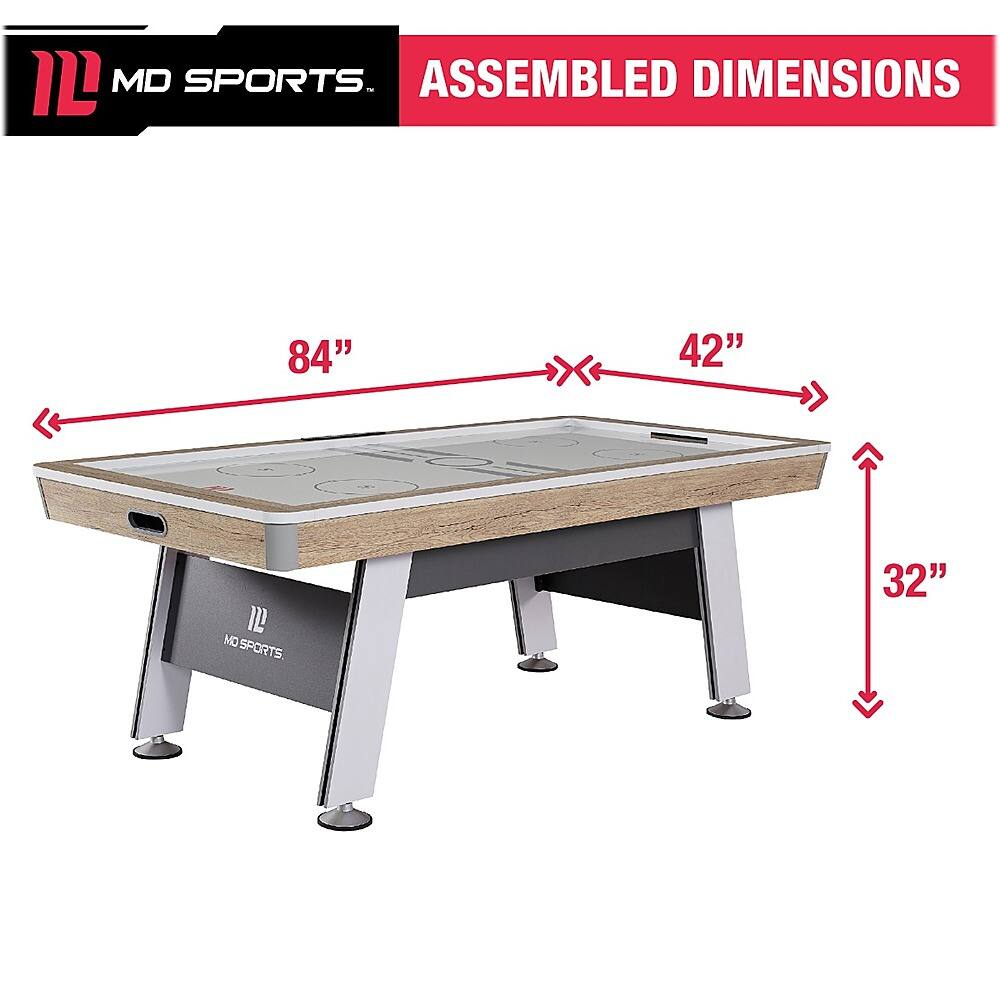 Alt View 11. MD Sports - Hinsdale Air Powered Hockey Table - Gray.