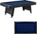 Alt View 11. Thornton - 84" Billiard Table - Blue/Black.