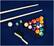 Alt View 17. Thornton - 84" Billiard Table - Blue/Black.