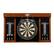 Alt View 11. Thornton - Wood Dartboard LED Display Cabinet With 18” Bristle Dartboard and Steel Tip Dart Set - Black/Brown.