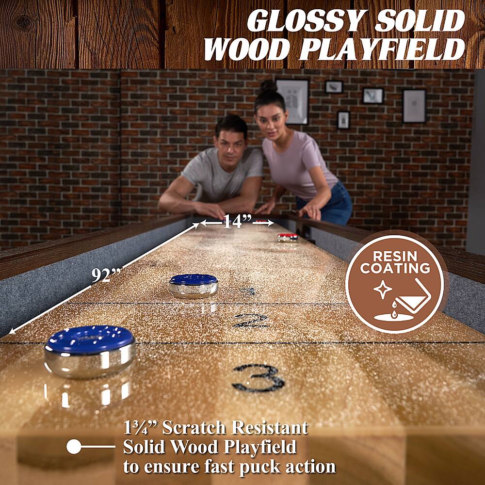 Best Buy Barrington ster 9' Shuffleboard Table Dark Cherry Wood