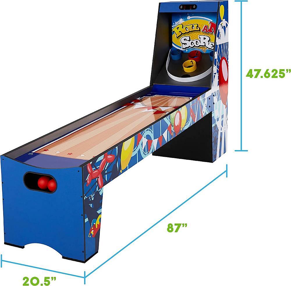 Alt View 11. Big Sky Company - 7’3” Roll and Score Compact Arcade Game, Electronic Scoring and Ball Return System - Multi.