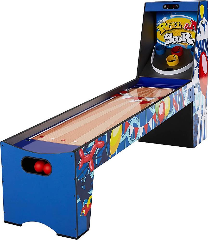 Left. Big Sky Company - 7’3” Roll and Score Compact Arcade Game, Electronic Scoring and Ball Return System - Multi.