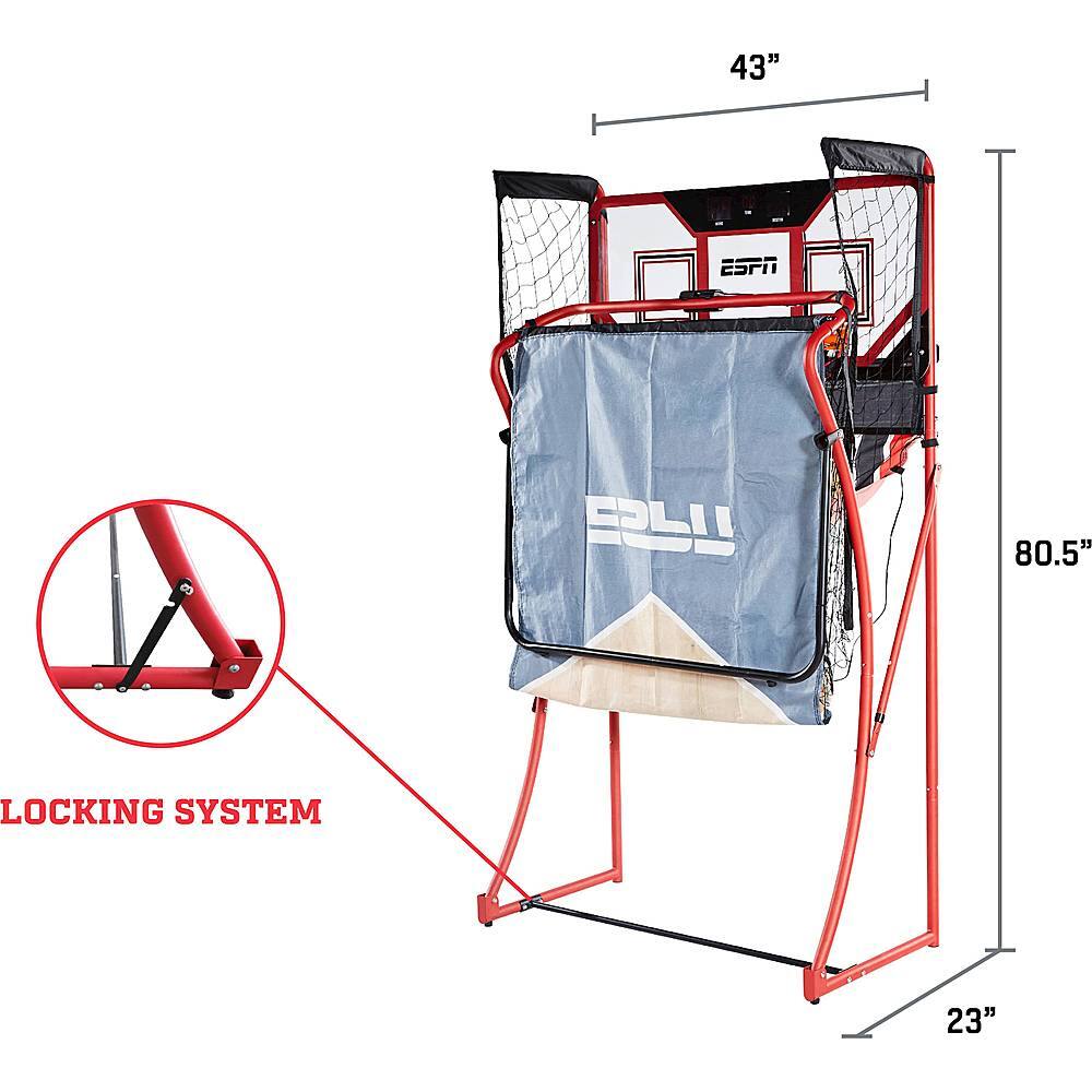 ESPN 2-Player 23 inch Foldable Bounce Back Over the Door