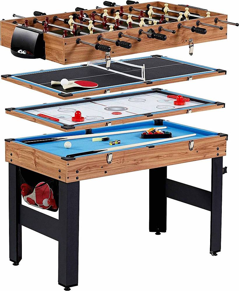 MD Sports Game Table 54 Inch 4 in 1 Combo Foosball Hockey Table Tennis for sale online