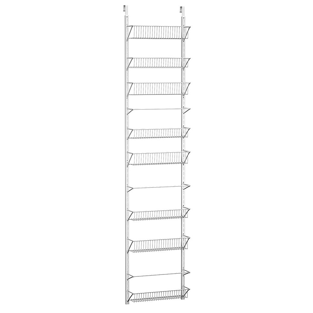 Hastings Home Hanging Over the Door Storage Rack - White