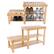 Alt View 11. Hastings Home - Bamboo Shoe Rack Bench with 2 Tiers of Shelves and 2 Seat Heights-Seat Storage and Organization - Bamboo.