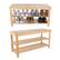 Alt View 11. Hastings Home - Bamboo Shoe Rack Bench with 2 Shelves-Eco-Friendly Natural Wood Seat Storage and Organization - Bamboo.