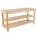 Alt View 17. Hastings Home - Bamboo Shoe Rack Bench with 2 Shelves-Eco-Friendly Natural Wood Seat Storage and Organization - Bamboo.