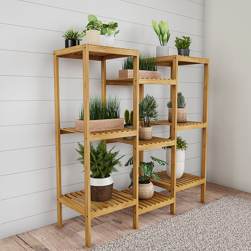 Nature Spring Multi Level Plant Stand, Plant Shelving Unit Outdoor