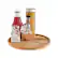 Alt View 11. Hastings Home - Lazy Susan – All-Natural Bamboo Round Single Tier Turntable Kitchen, Pantry and Vanity Organizer and Display - Bamboo.