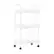 Alt View 18. Hastings Home - 3-Tiered Narrow Rolling Storage Shelves - Mobile Space Saving Utility Organizer Cart - White.
