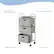 Alt View 13. Hastings Home - 3 Drawer Rolling Storage Cart on Wheels– Portable Metal Storage Organizer with Fabric Bins - Gray and Silver.