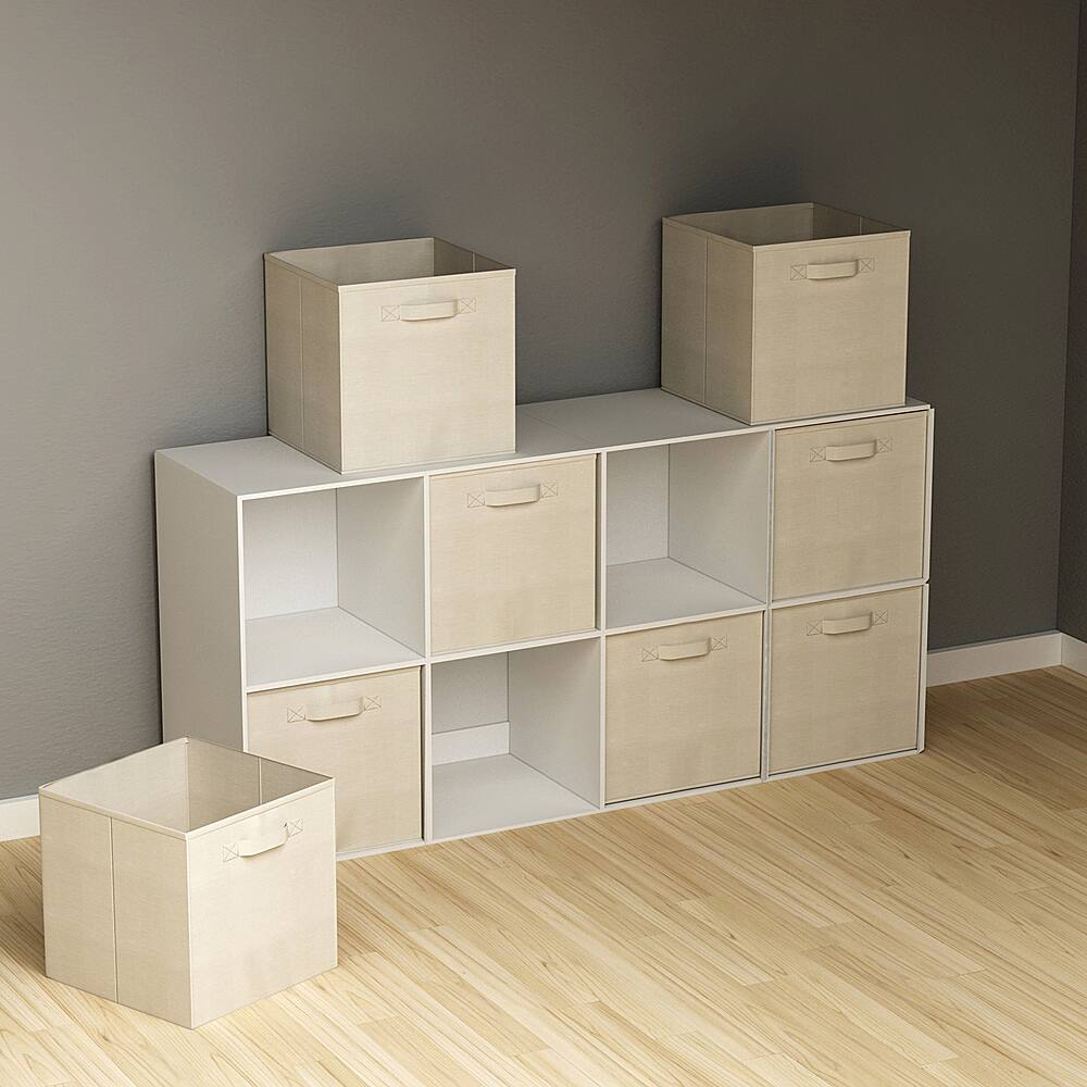 Alt View 15. Hastings Home - Hastings Home 8-Piece Set of Storage Cubes – Beige - Beige.