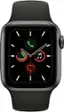 Alt View 11. Apple - Geek Squad Certified Refurbished Apple Watch Series 5 (GPS) 40mm Space Gray Aluminum Case with Black Sport Band.