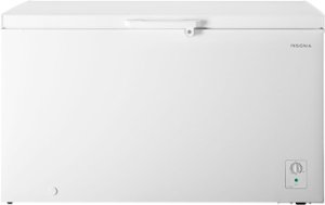 Insignia™ - 14.0 Cu. Ft. Garage-Ready Chest Freezer - White - Front_Zoom