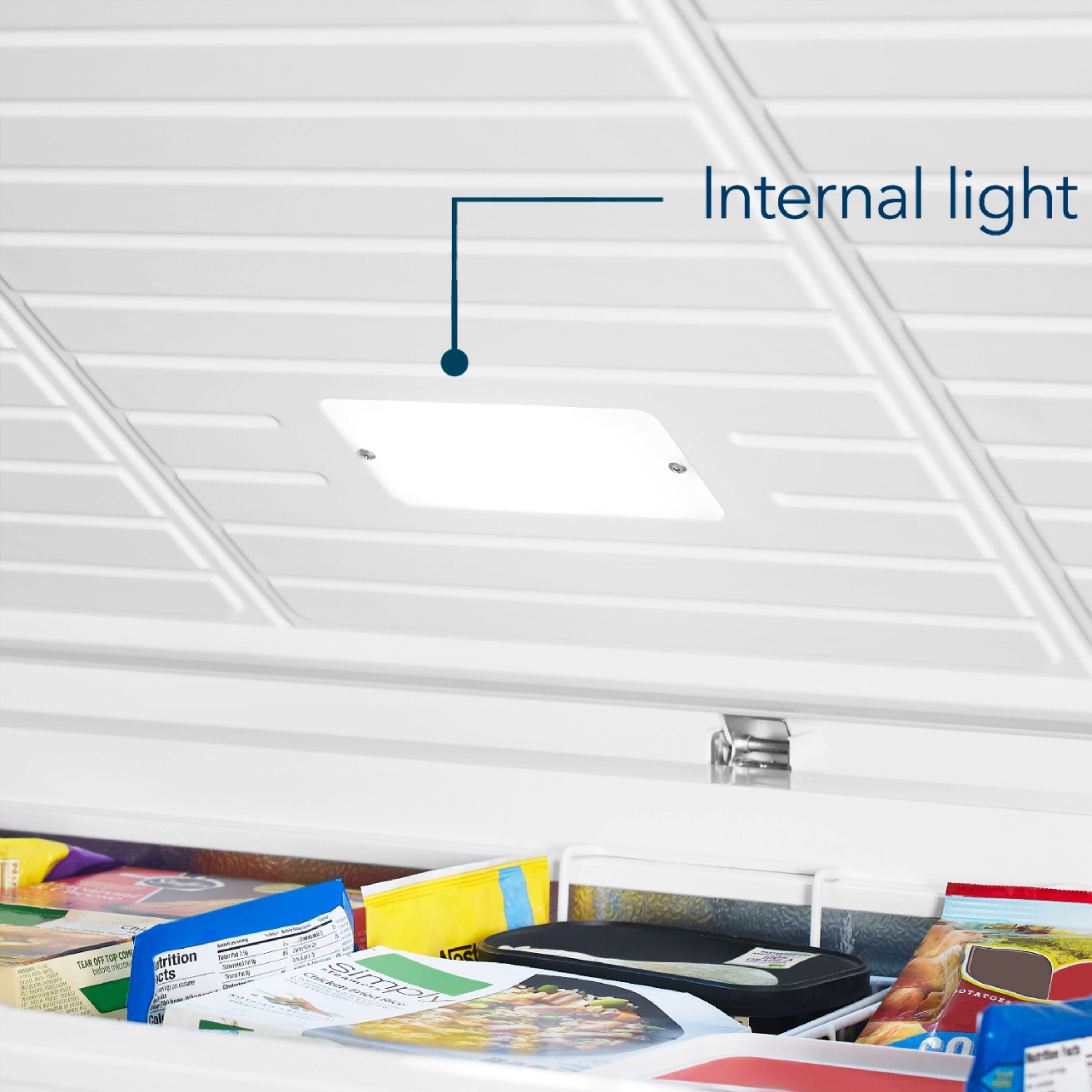 Alt View 17. Insignia™ - 14.0 Cu. Ft. Garage-Ready Chest Freezer - White.