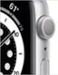 Alt View 11. Apple - Geek Squad Certified Refurbished Apple Watch Series 6 (GPS) 44mm Silver Aluminum Case with White Sport Band.