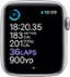 Alt View 13. Apple - Geek Squad Certified Refurbished Apple Watch Series 6 (GPS) 44mm Silver Aluminum Case with White Sport Band.