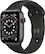 Front. Apple - Geek Squad Certified Refurbished Apple Watch Series 6 (GPS + Cellular) 44mm Aluminum Case with Sport Band - Space Gray.