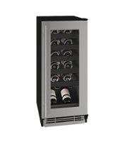 U-Line - 1 Class 24-bottle Wine Refrigerator with Convection cooling system - Stainless steel - Left_Zoom