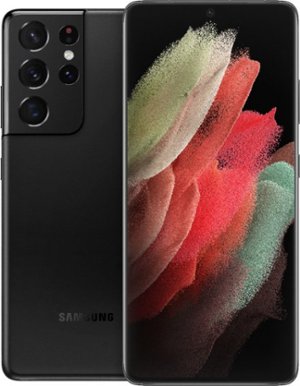Samsung - Galaxy S21 Ultra 5G 128GB - Phantom Black (Verizon)