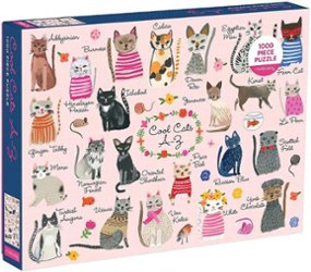 HACHETTE BOOK GROUP - COOL CATS A Z 1000 PIECE PUZZLE - Front_Zoom