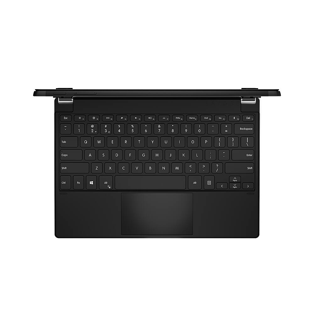 Back View: Brydge - 12.3 Pro+ Wireless Keyboard Touchpad Surface Pro - Black