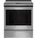 Front. GE Profile - 5.3 Cu. Ft. Slide-In Electric Induction True Convection Range with No Preheat Air Fry and WiFi - Stainless Steel.