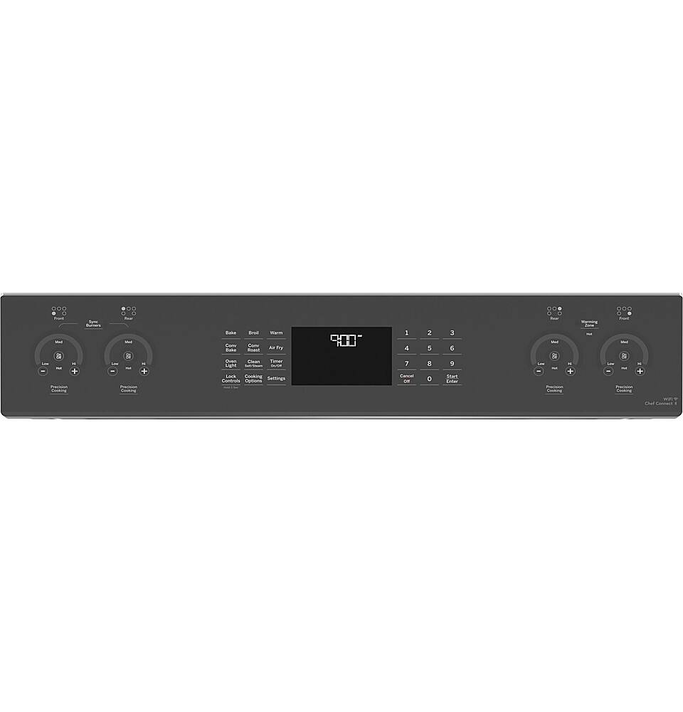 Alt View 14. GE Profile - 5.3 Cu. Ft. Slide-In Electric Induction True Convection Range with No Preheat Air Fry and WiFi - Stainless Steel.