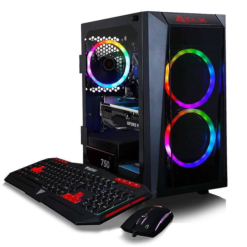 Pc Gamer Grizzly Intel Core I7 10700 Rtx 3060 M.2 1tb Hdd 2tb Monitor 27 Kit  4 En 1 Wifi Bluetooth Color Negro