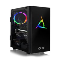 CLX - SET Gaming Desktop - AMD Ryzen 7 5800X - 16GB Memory - NVIDIA GeForce RTX 3060 Ti - 480GB SSD + 2TB HDD - Black - Front_Zoom