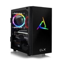 CLX - SET Gaming Desktop - AMD Ryzen 5 5600X  - 16GB Memory - GeForce RTX 3060 Ti - 480GB SSD + 2TB HDD - Black - Front_Zoom
