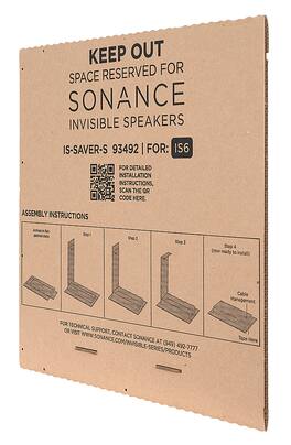 Sonance - SMALL IS SPACE SAVER - Invisible Series Space Saver for IS6 Speaker (4-Pack) - Brown