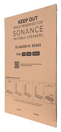 Sonance - MEDIUM IS SPACE SAVER - Invisible Series Space Saver for IS8, IS8T, IS10W Invisible Speakers (4-Pack) - Brown