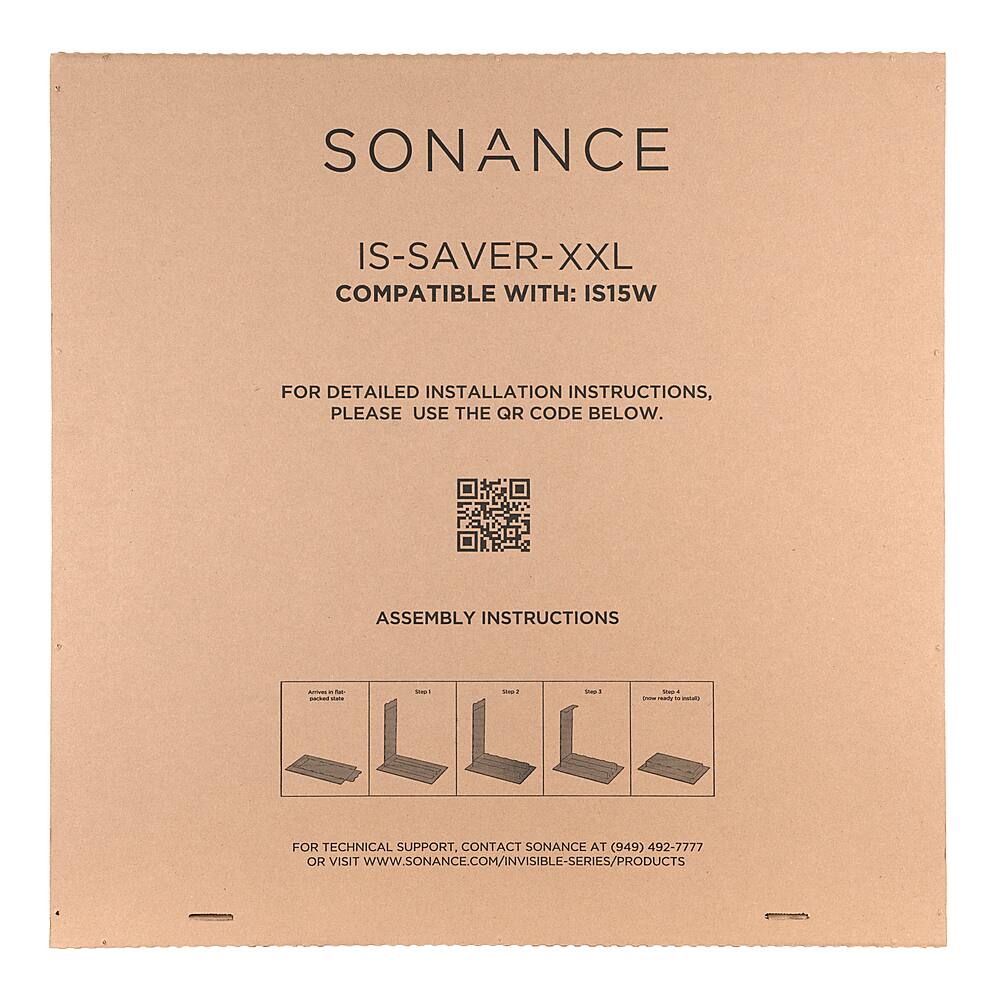 Angle. Sonance - XXL IS SPACE SAVER - Invisible Series Space Saver for IS15W Speaker (Each) - Brown.