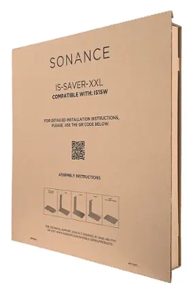 Front. Sonance - XXL IS SPACE SAVER - Invisible Series Space Saver for IS15W Speaker (Each) - Brown.