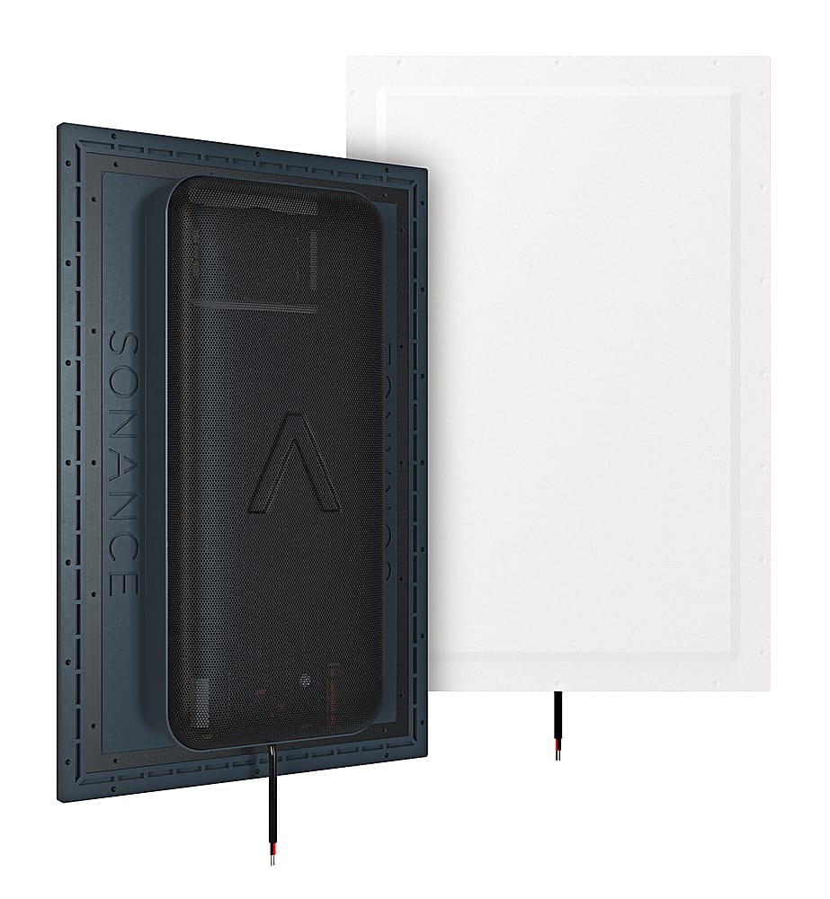 Sonance - IS8 - Invisible Series 8" 2-Way Invisible In Wall / In Ceiling Speakers (Pair) - Paintable White