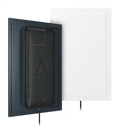 Sonance - IS8 - Invisible Series 8" 2-Way Invisible In Wall / In Ceiling Speakers (Pair) - Paintable White