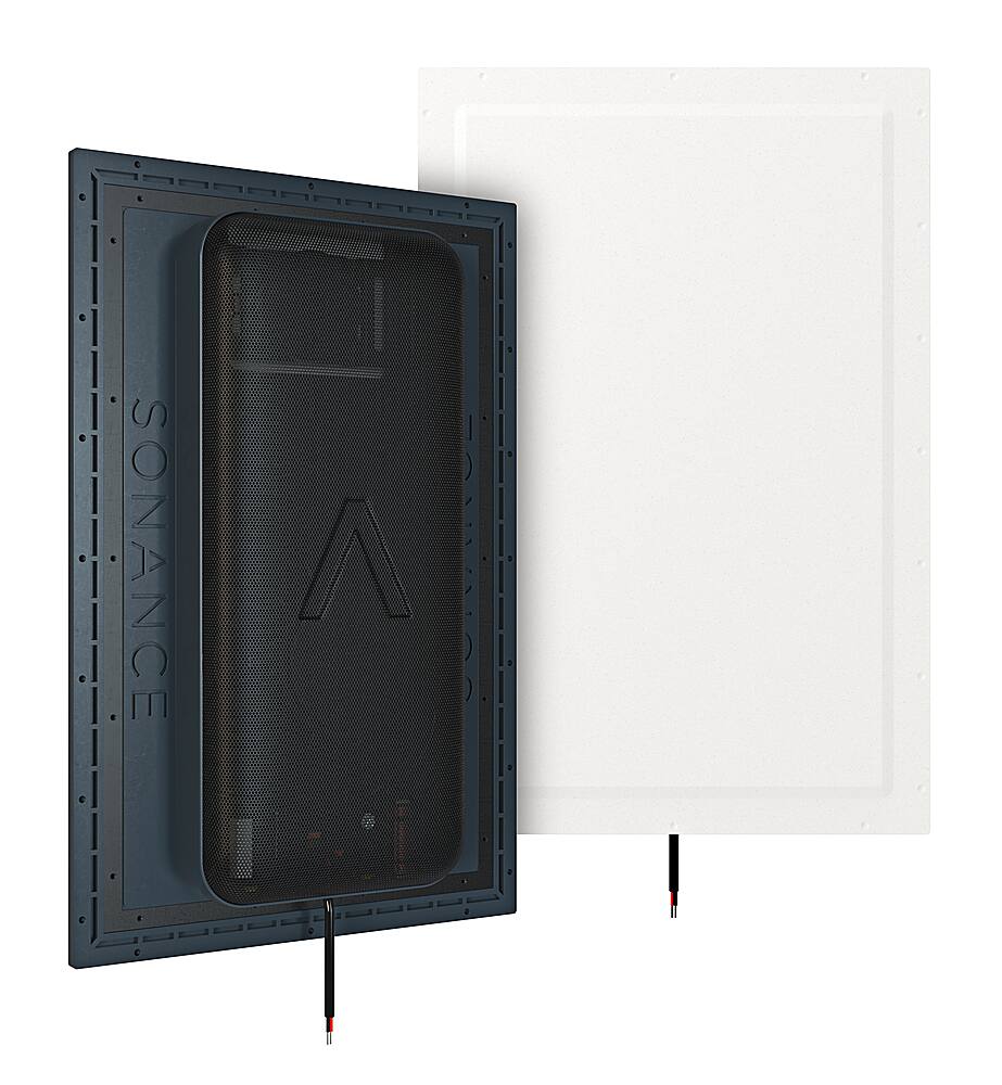 Sonance - IS8 - Invisible Series 8" 2-Way Invisible In Wall / In Ceiling Speakers (Pair) - Paintable White