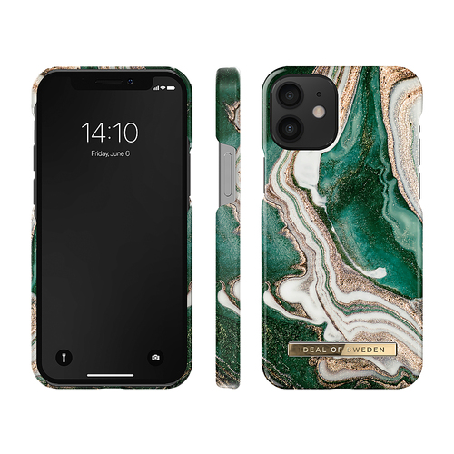 iDeal of Sweden - Fashion Case Apple iPhone 12 Mini - Golden Jade Marble