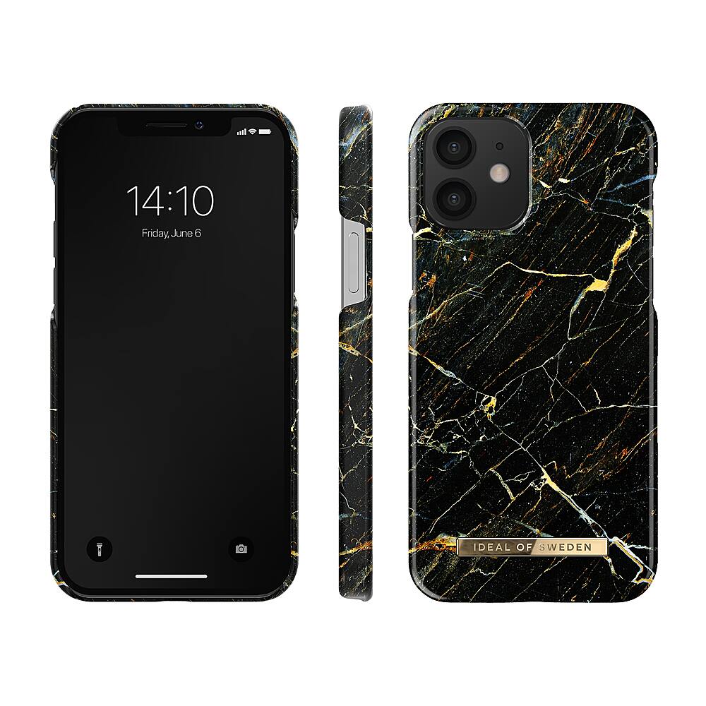 Front. iDeal of Sweden - Fashion Case Apple iPhone 12/12 Pro - Black and Gold.