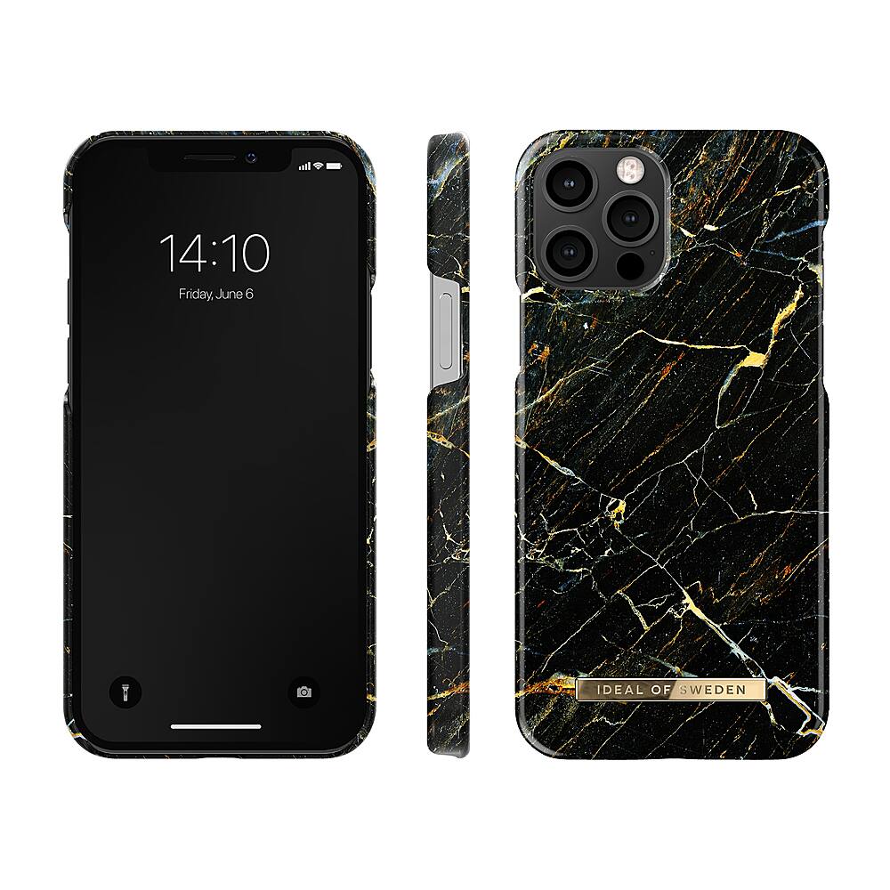 Alt View 12. iDeal of Sweden - Fashion Case Apple iPhone 12/12 Pro - Black and Gold.