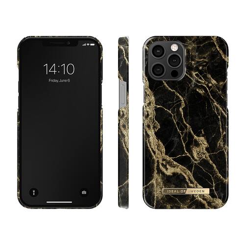 iDeal of Sweden - Fashion Case Apple iPhone 12 Pro Max - Black and Gold